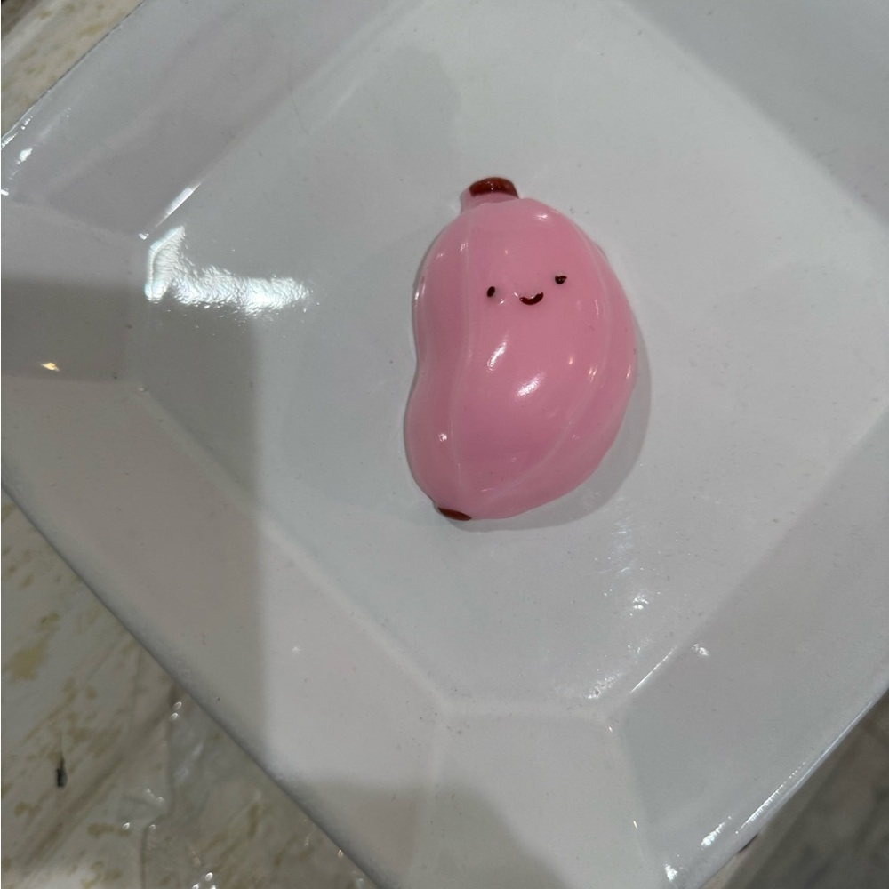Pink banana squishy fidget viral tik tok